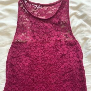 maroon hollister dress